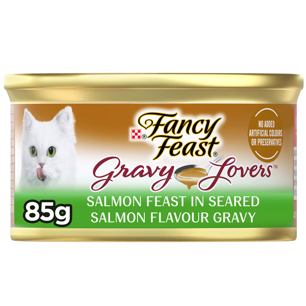 Fancy Feast Gravy Lovers Salmon Cat Food 85g