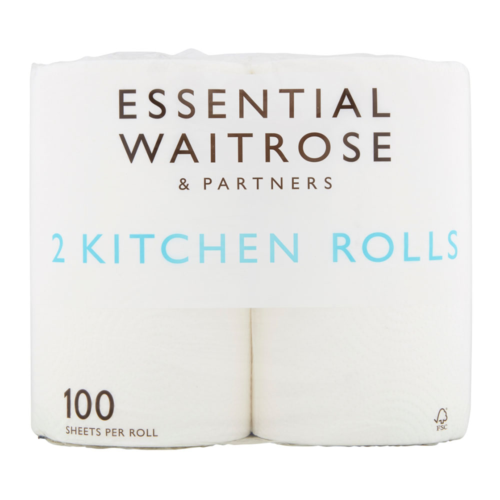 Waitrose Extra Length Kitchen Towel 2 Rolls
