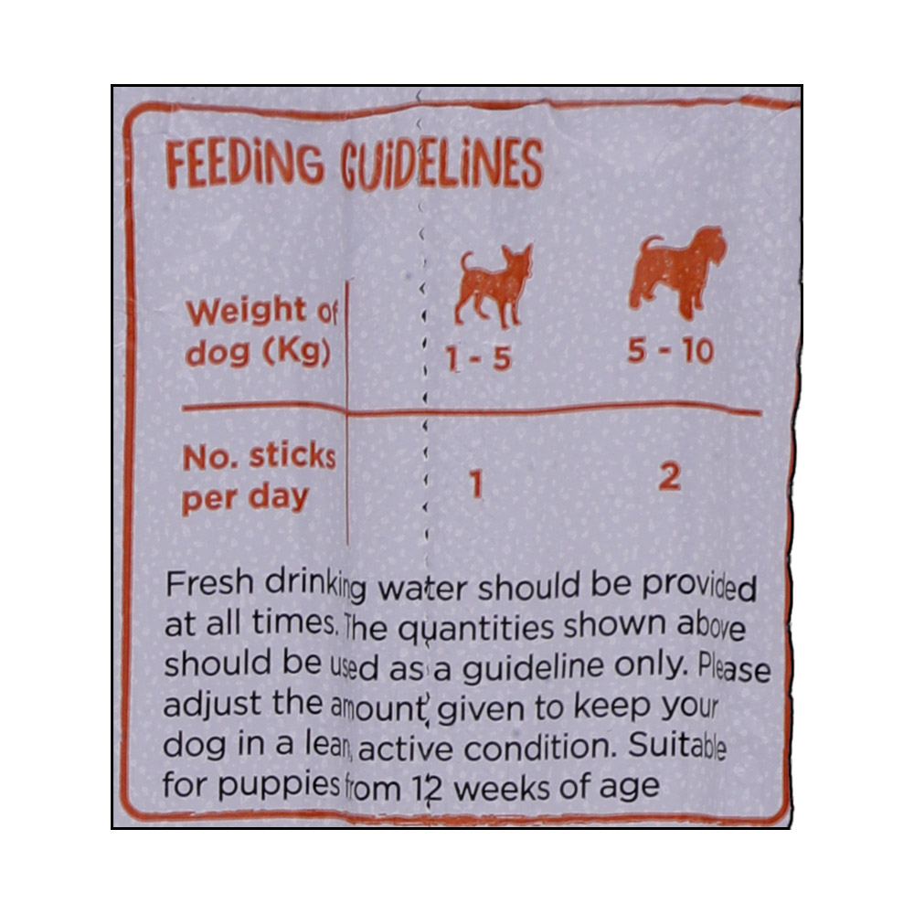 Webbox Chicken Dogs Delight Sticks 30g right side image