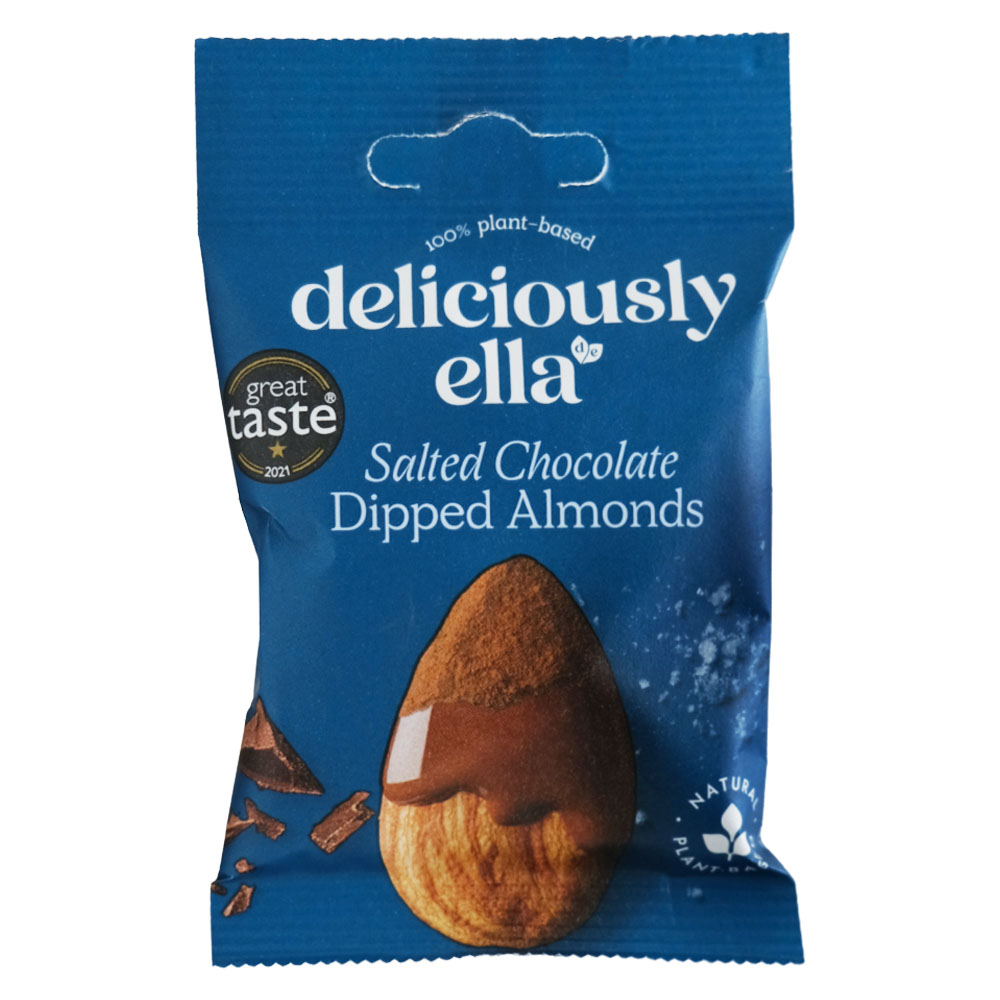 Deliciously Ella De Salted Chocolate Dipped Almonds 27g 