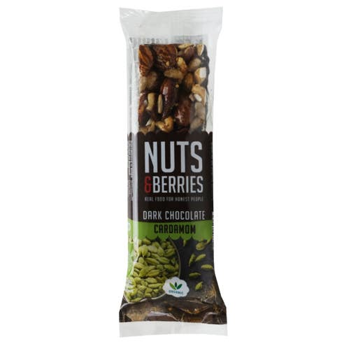Nuts & Berries Dark Chocolate Cardamom Mix Bar 40g 