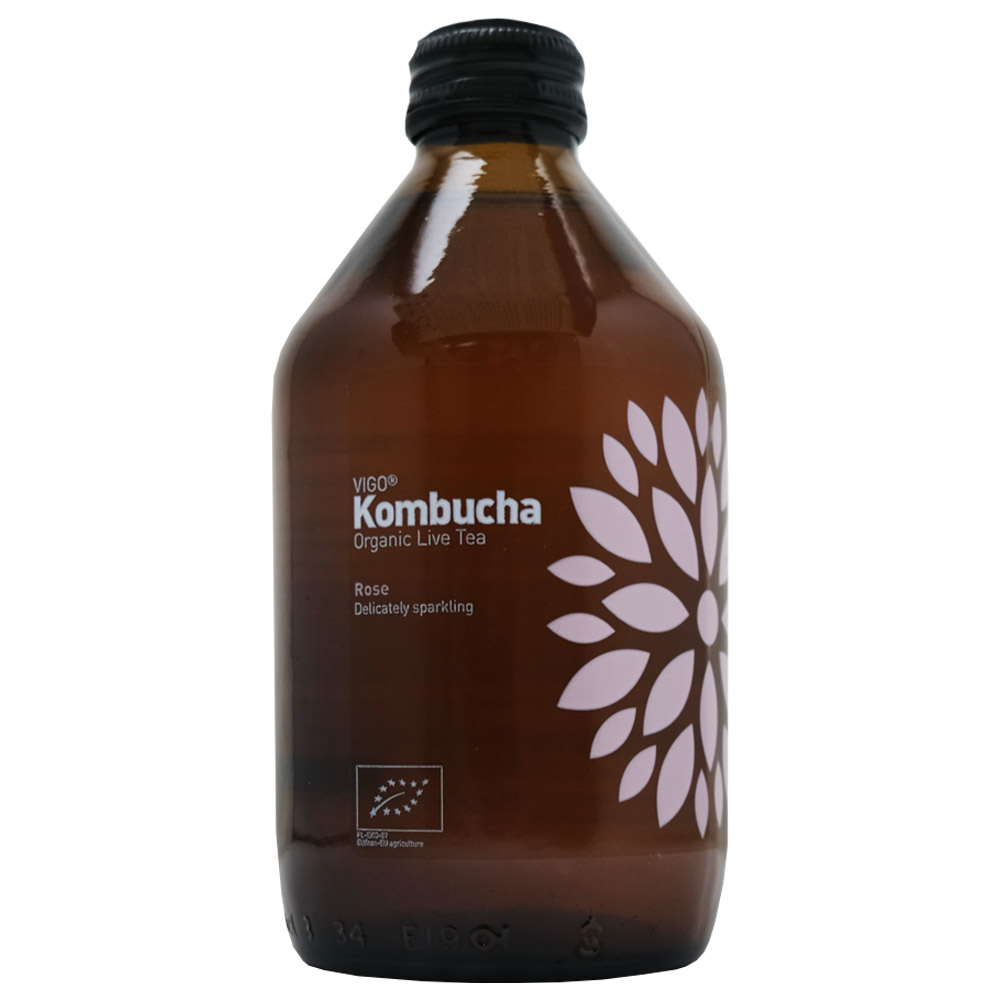 Vigo Kombucha Long Brew Rose Tea 315ml