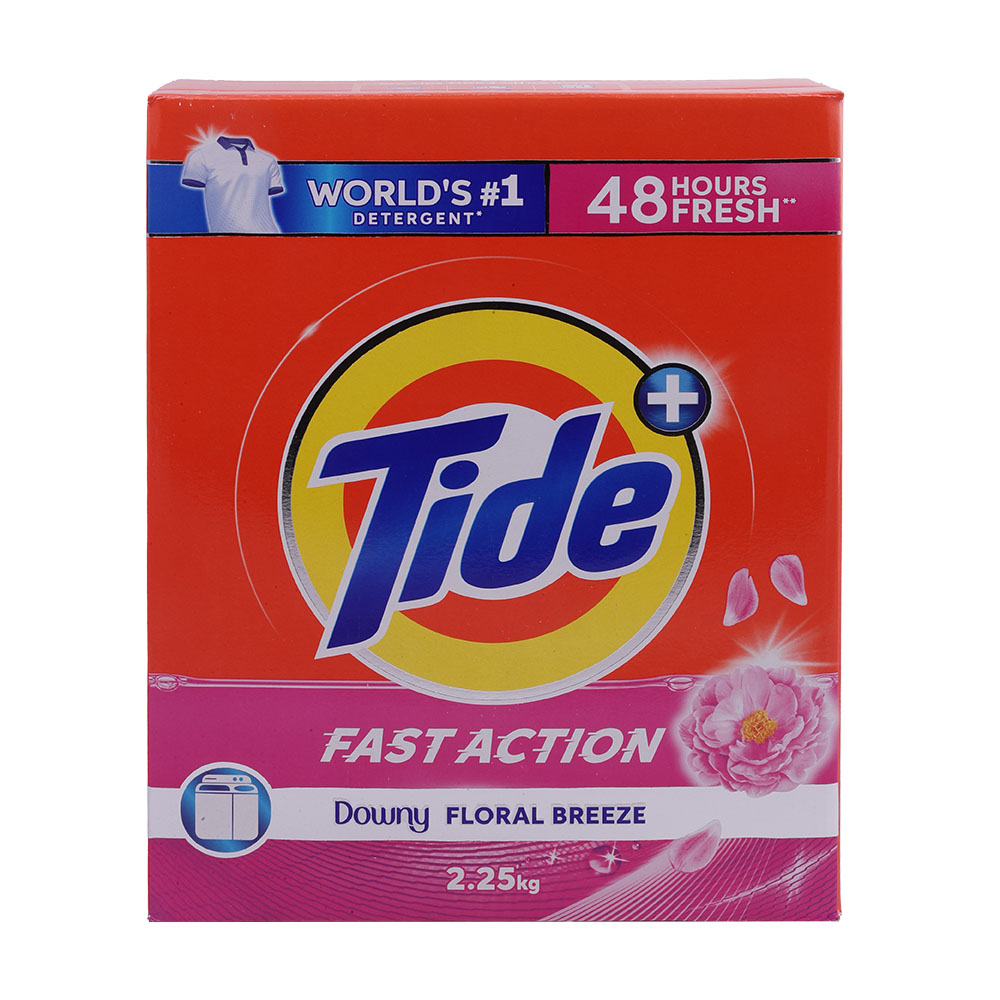 Tide Fast Action Downy Floral Breeze Detergent Powder 2.25Kg