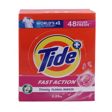 Tide Fast Action Downy Floral Breeze Detergent Powder 2.25Kg 