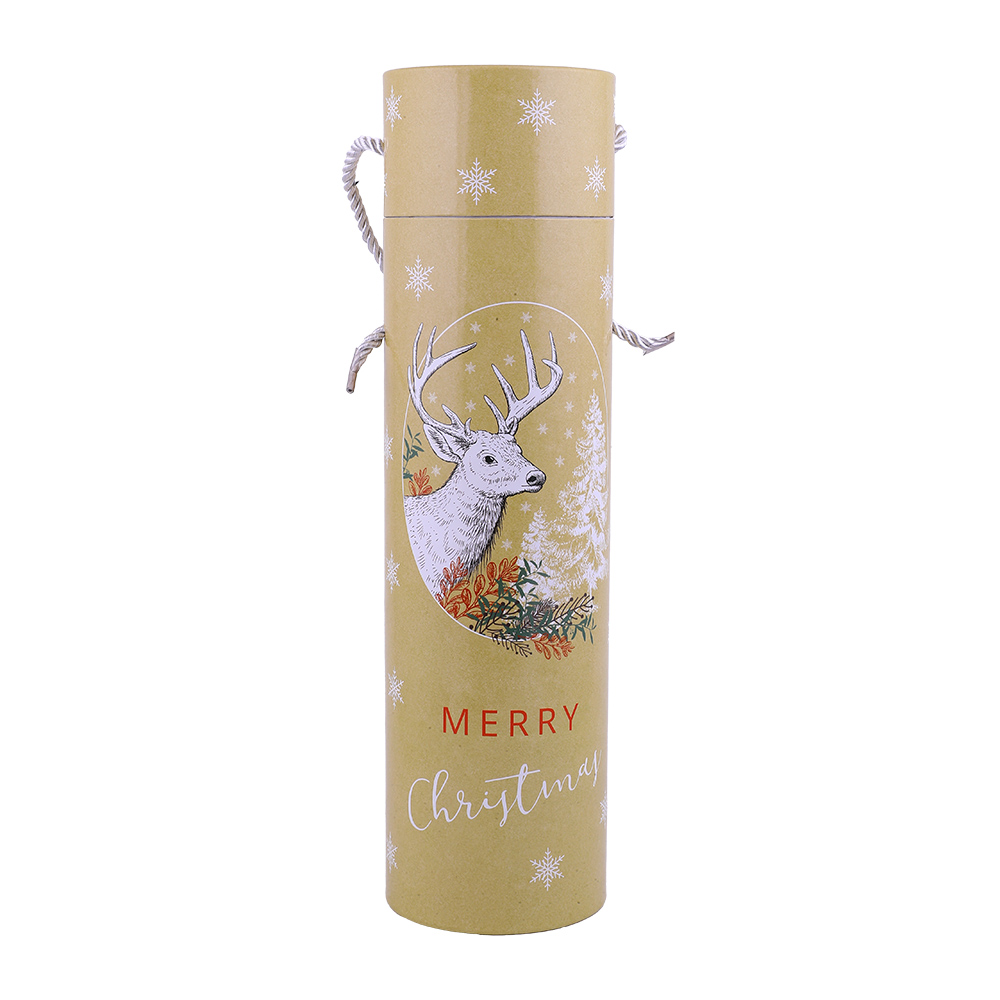 Giftmaker Xmas Bottle Tube Kraft Stage