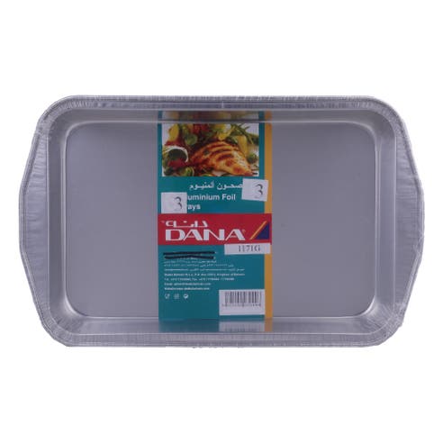 Dana Aluminium Foil Container With Handle 3's 