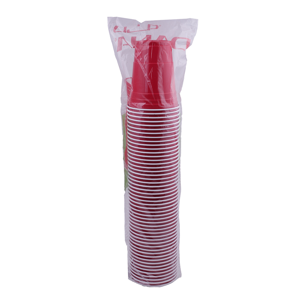 Dana Red Plastic Party Cup 50's back image