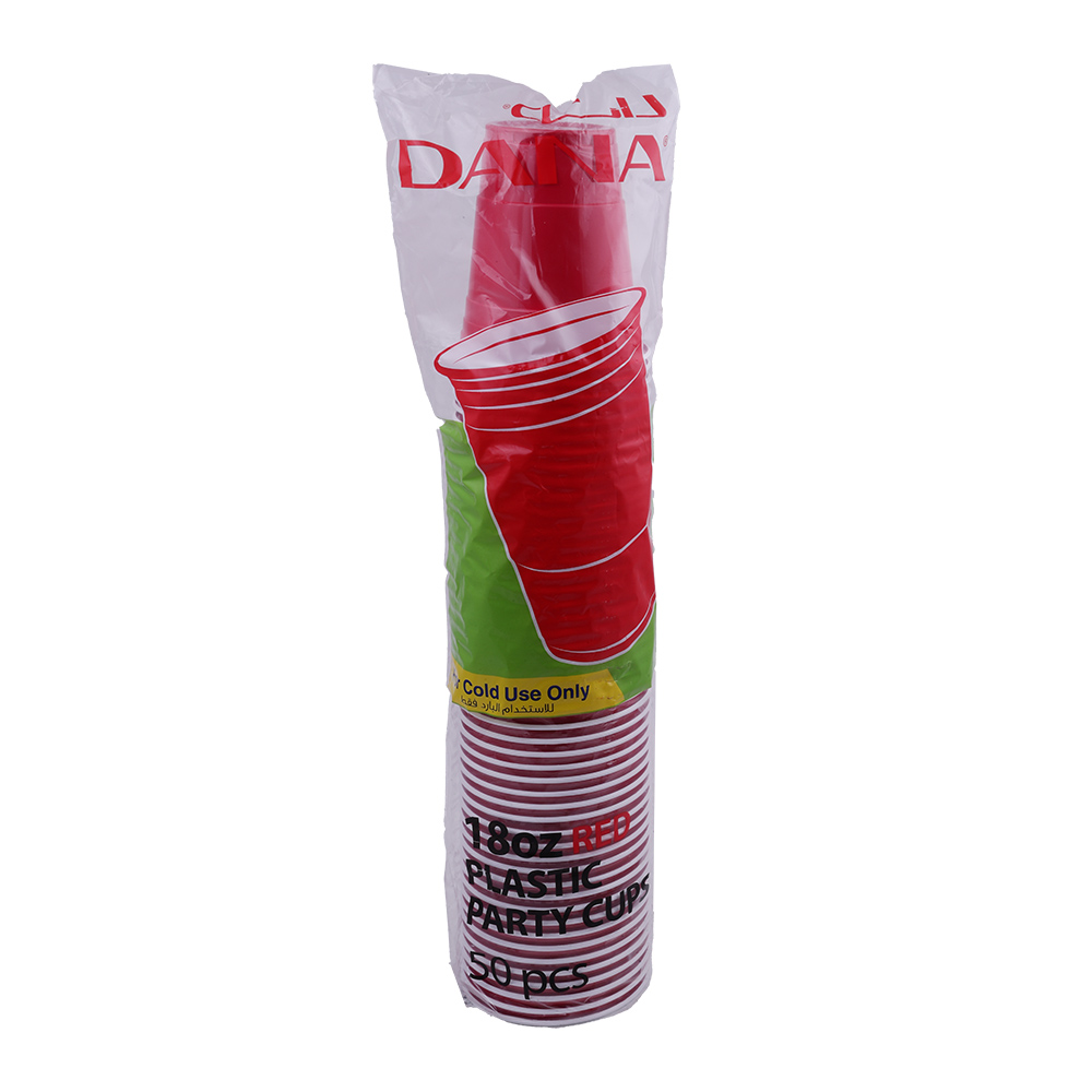 Dana Red Plastic Party Cup 50's
