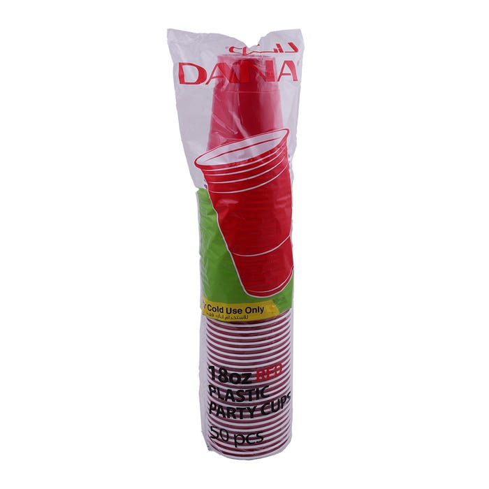 Dana Red Plastic Party Cup 50's