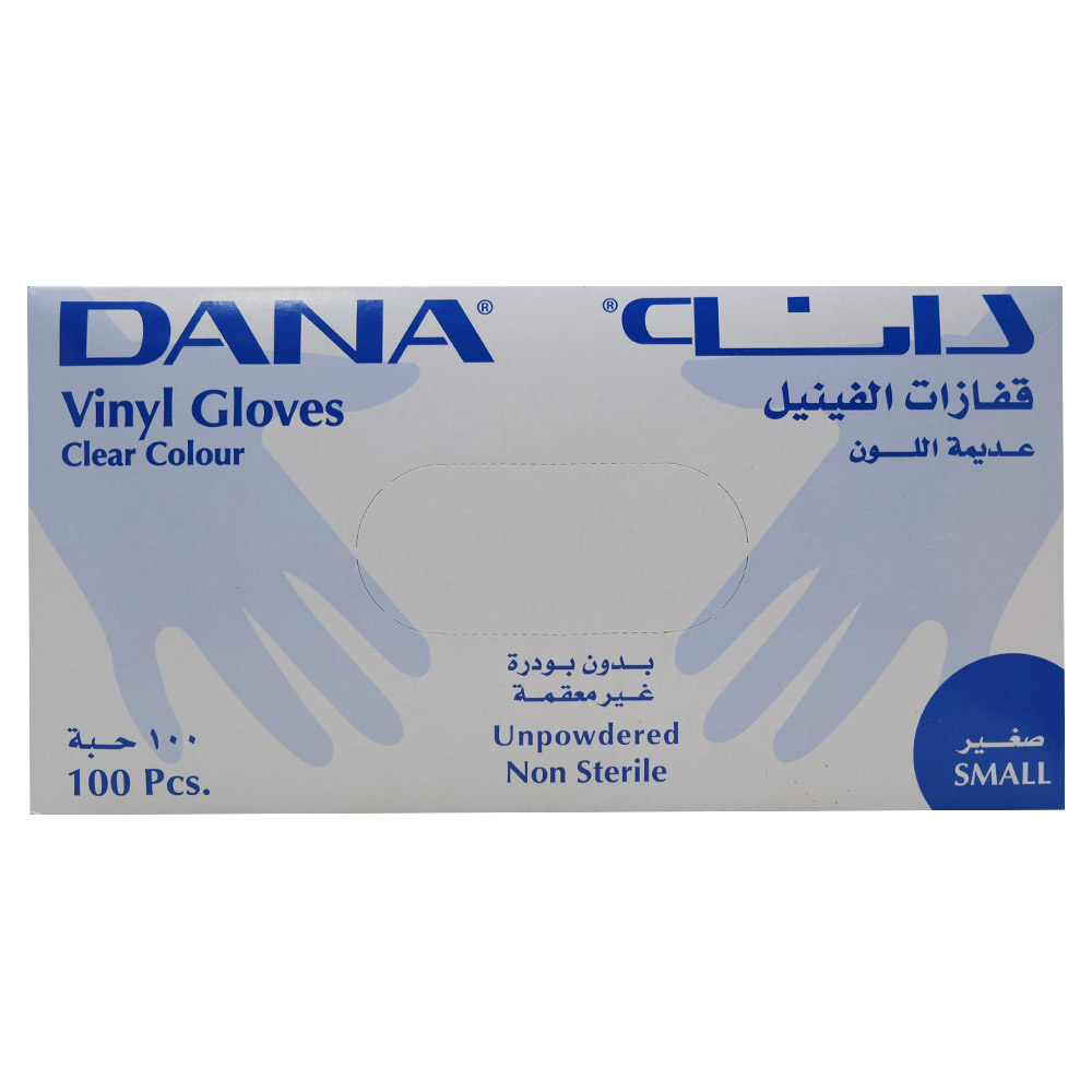 Dana Clear Vinyl Gloves Small 100s