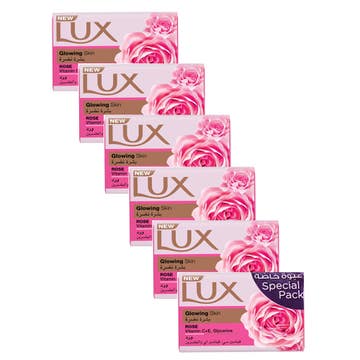 Lux Glowing Skin Soap Bar 6x170g 5+1 Free [Special Offer] 