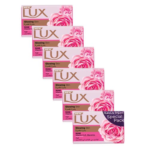 Lux Glowing Skin Soap Bar 6x170g 5+1 Free [Special Offer] 