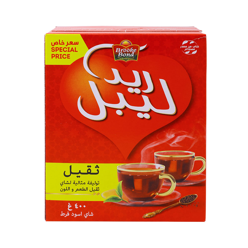 Brooke Bonds Red Label Loose Black Tea Powder 400g [Special Offer] back image
