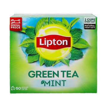 Lipton Green Tea Mint 50 Bags 65g [Special Offer] 