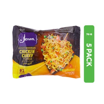 Jenan Chicken Curry Noodles 5x75g