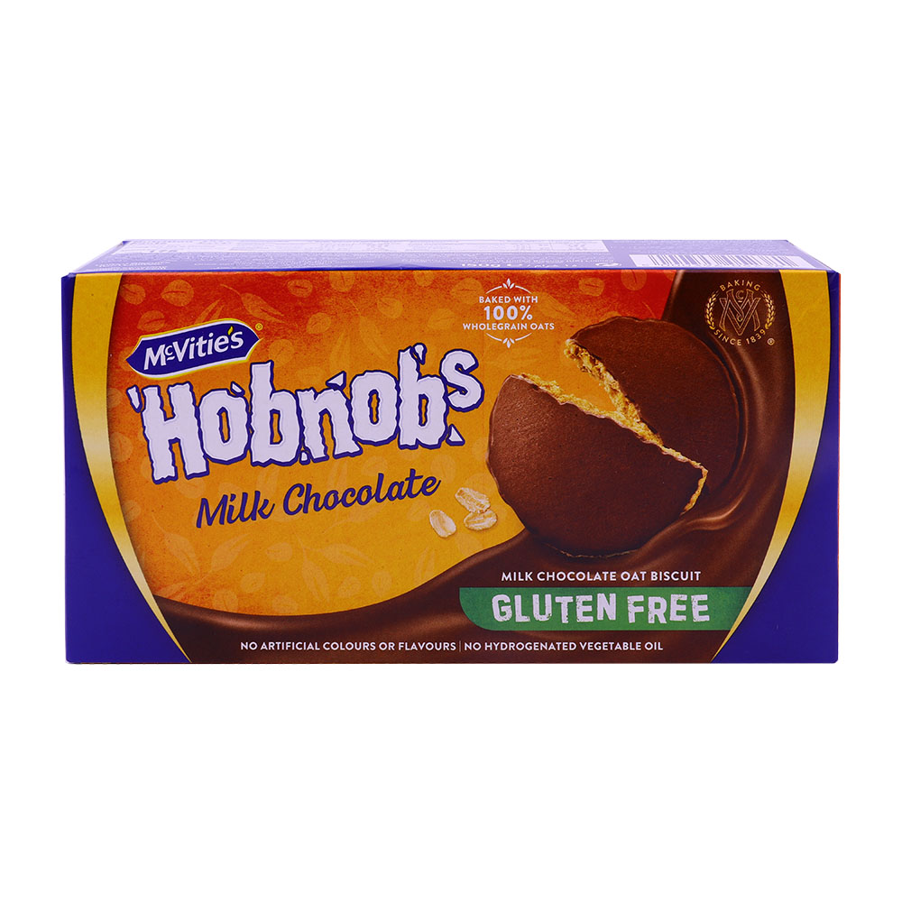 McVities Hobnobs Gluten Free Milk Chocolate Biscuits 150g