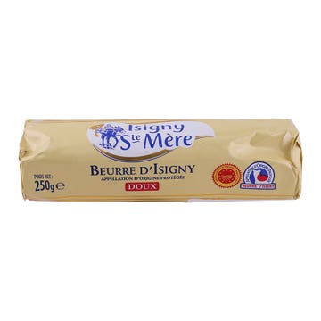 Isigny Ste Mere Unsalted Butter Roll 250g 
