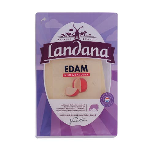 Landana Edam Mild & Savoury Slices Cheese 150g 