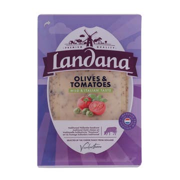 Landana Olives & Tomatoes Cheese Slices 150g 
