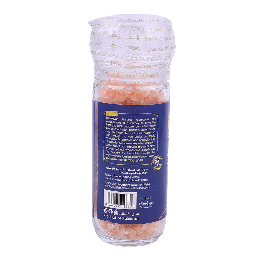Himalayan Harvest Grinder Pink Salt 120g back image
