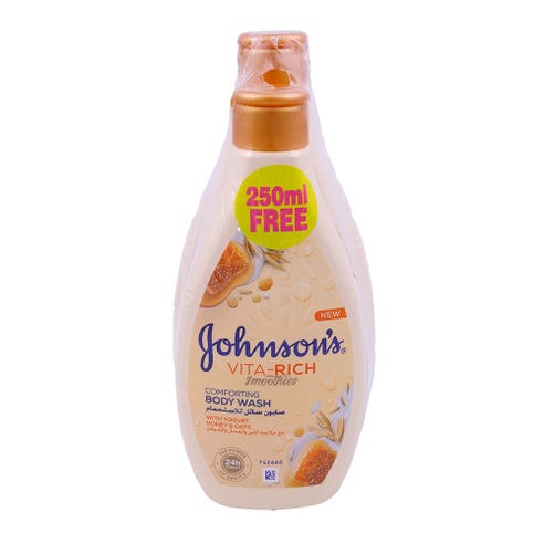 Johnson's Vita-Rich Smoothies Body Wash 400ml + 250ml [Special Offer] 