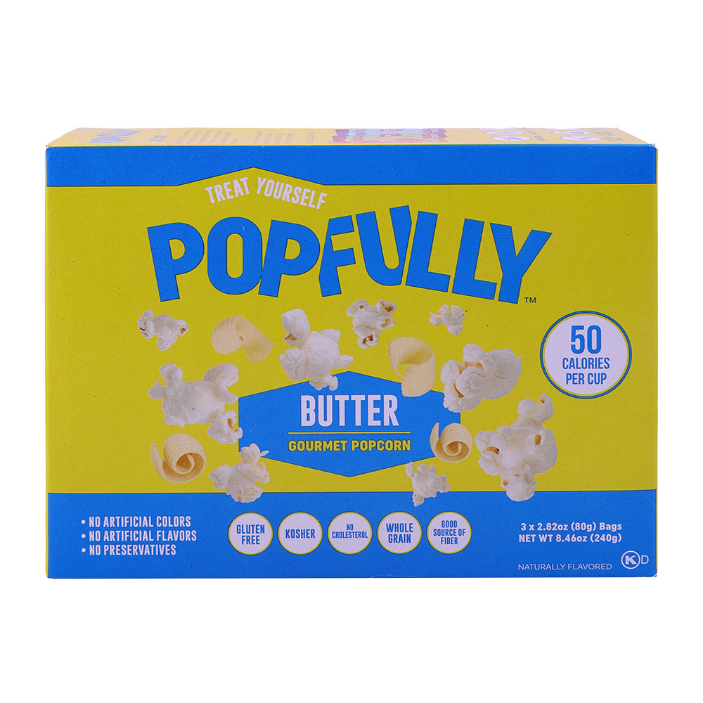 Popfully Butter Popcorn 240g back image