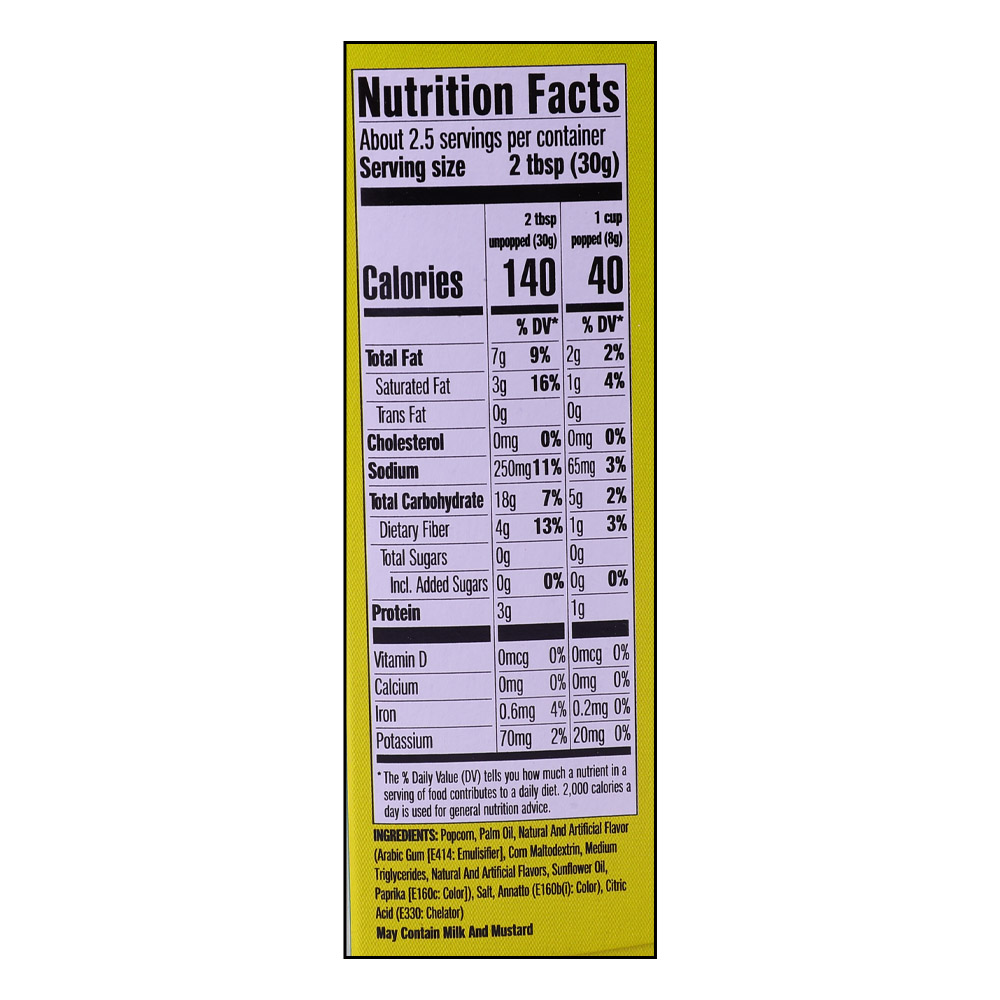 Popfully Jalapeno Cheddar Popcorn 240g right side image