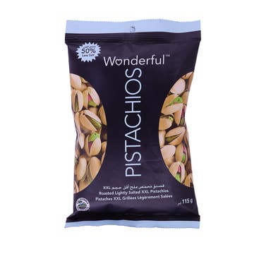 Wonderful Roasted Less Salted Pistachios 115g 