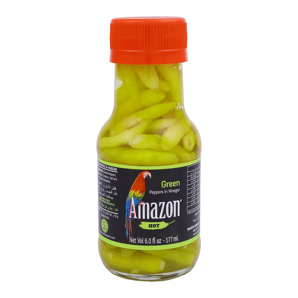 Amazon Green Peppers in Vinegar 177ml