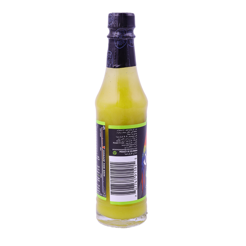 Amazon Green Pepper Sauce 98ml back image