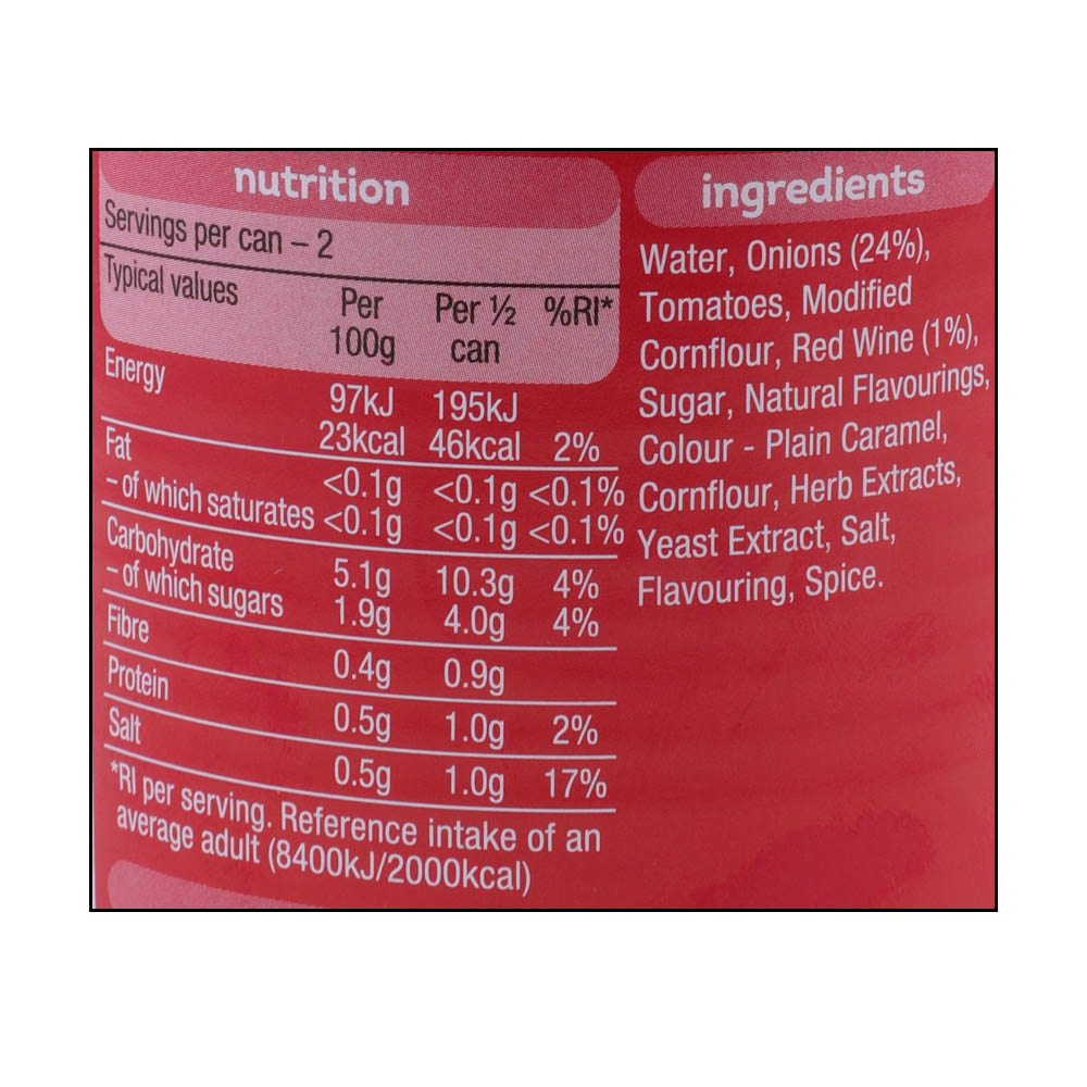 Heinz French Onion Soup 400g [Contains Pork] right side image