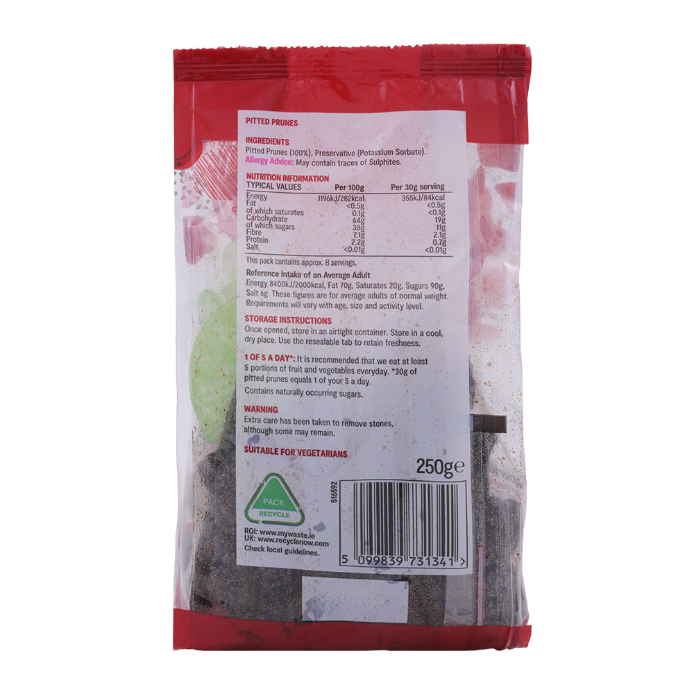 SuperValu Pitted Prunes Dried Fruit 250g back image