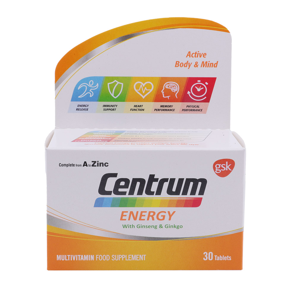 Centrum Energy Multivitamins Tablets 30's