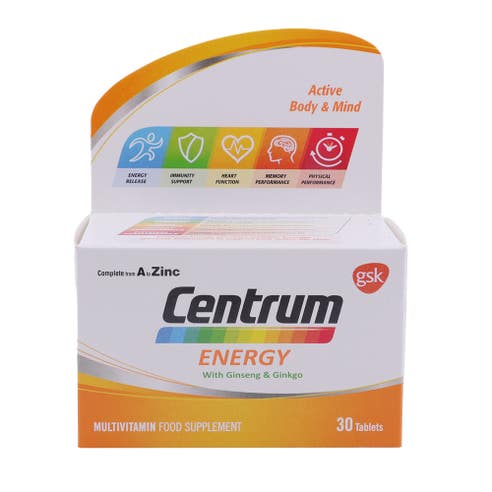 Centrum Energy Multivitamins Tablets 30's 