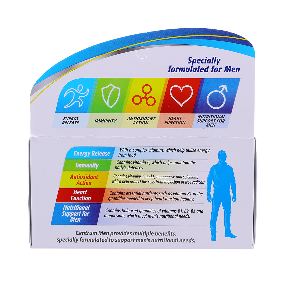 Centrum Silver With Lutein Multivitamins Tablets 30's back image