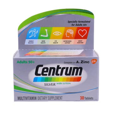 Centrum Silver With Lutein Multivitamins Tablets 30's 