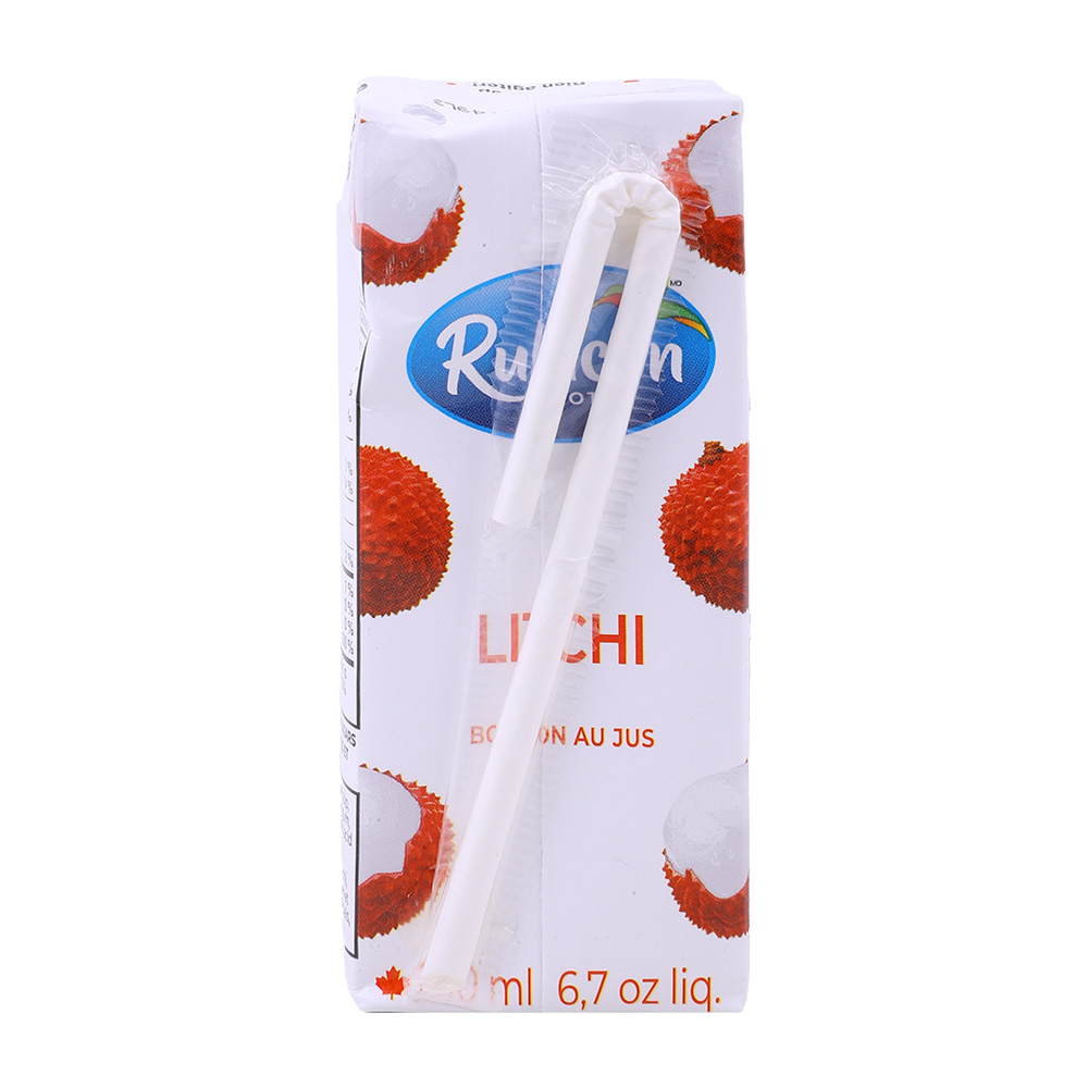 Rubicon Lychee Juice 200ml back image