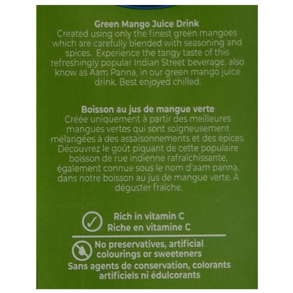 Rubicon Green Mango Juice 1L left side image