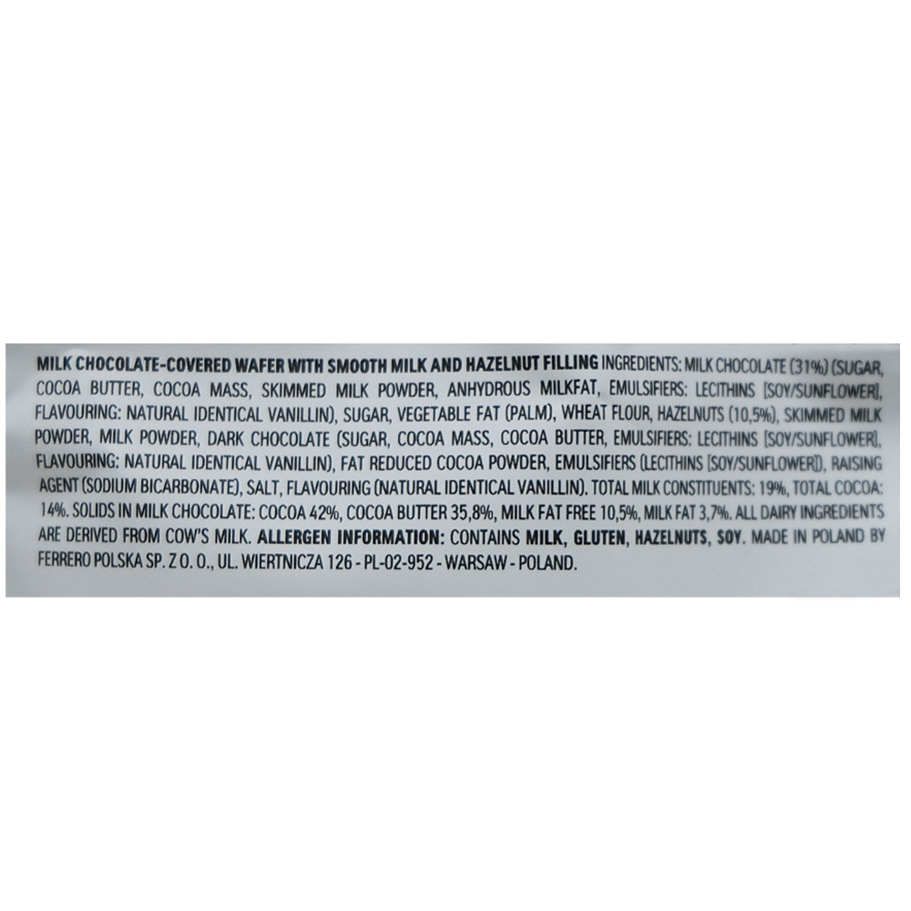 Kinder Minis Mix 45pc 259g right side image