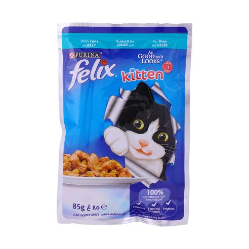 Purina Felix Kitten Tuna in Jelly Cat Food 85g 