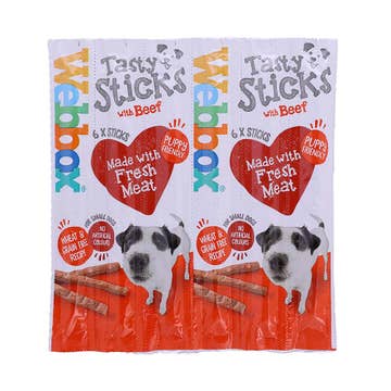 Webbox Tasty Beef Sticks Dog Food 30g 