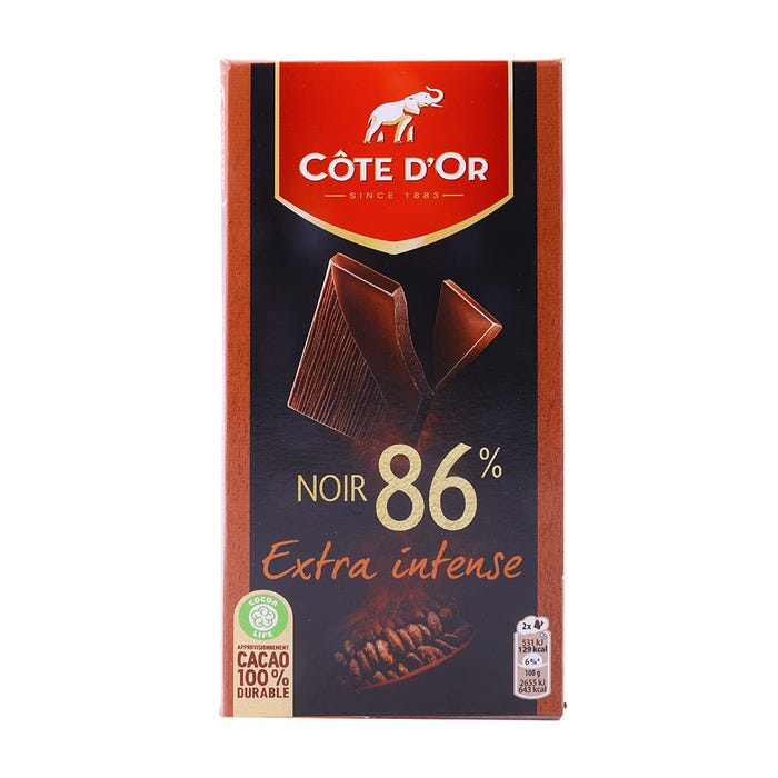 Cote Dor 86% Noir Extra Intense Chocolate 100g
