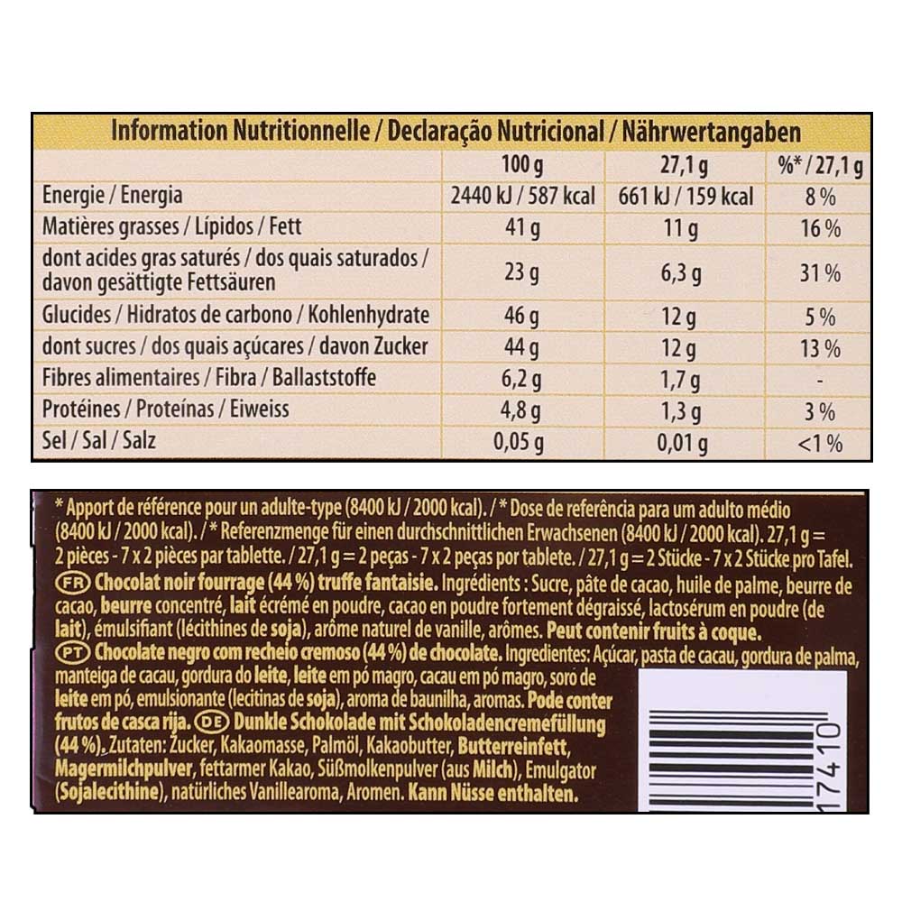 Cote Dor Noir Truffle Chocolate 190g right side image