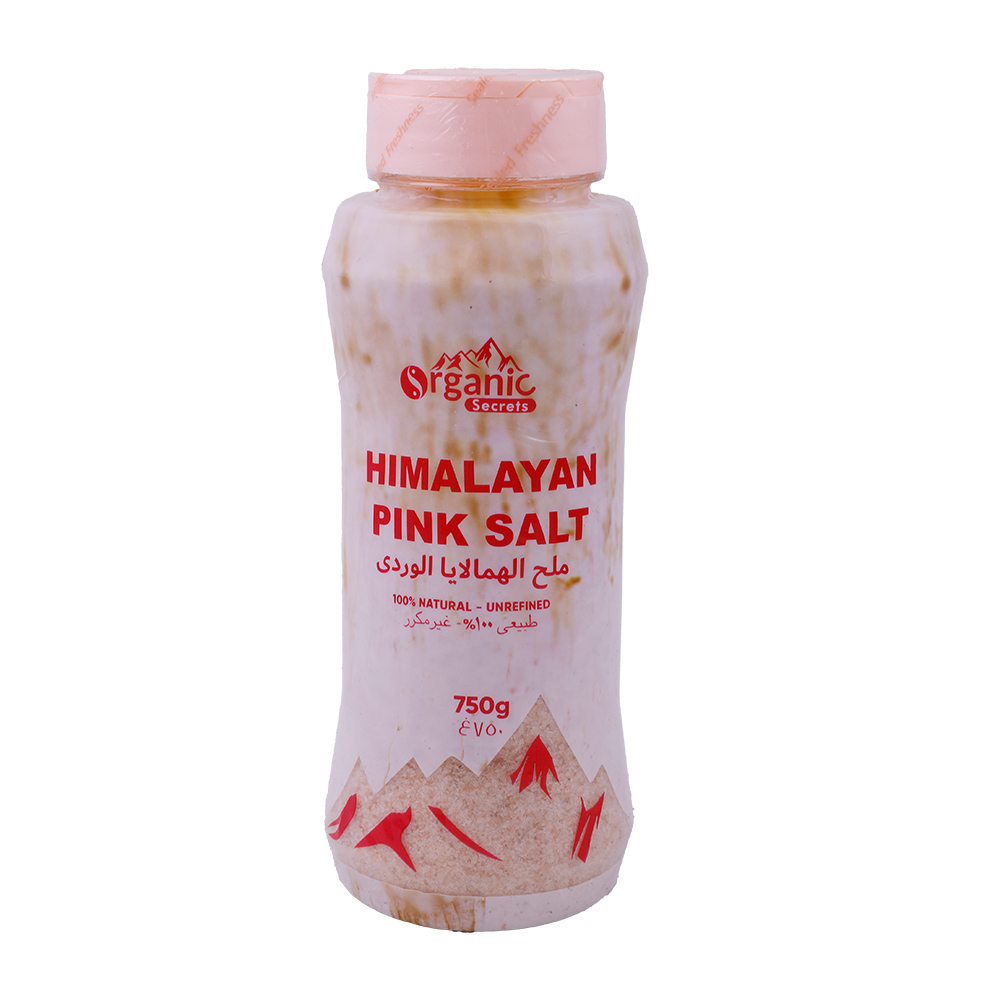 Organic Secrets Himalayan Pink Salt Shaker 750g