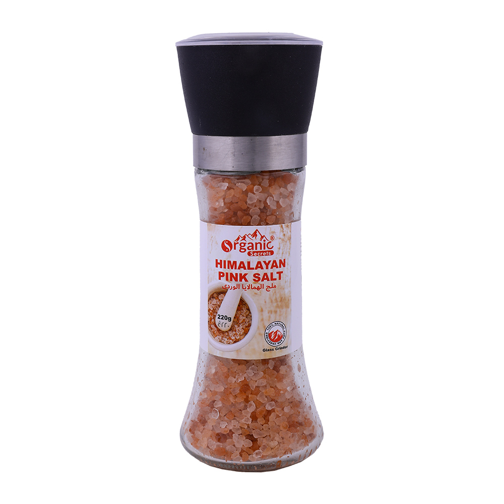Organic Secrets Himalayan Pink Salt Grinder 220g
