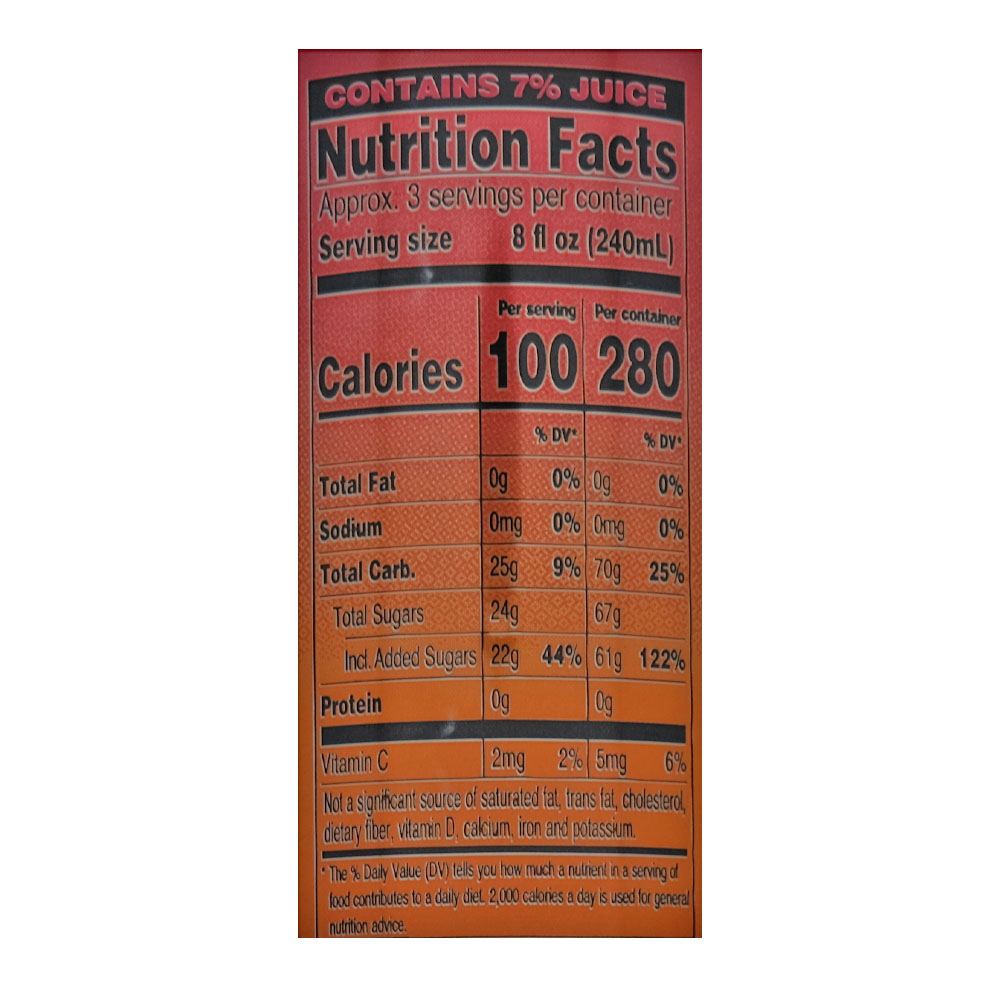 Arizona Tropical Chillzicle Cocktail Drink 650ml right side image