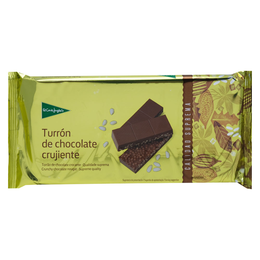 El Corte Ingles Crunchy Chocolate Turron 250g