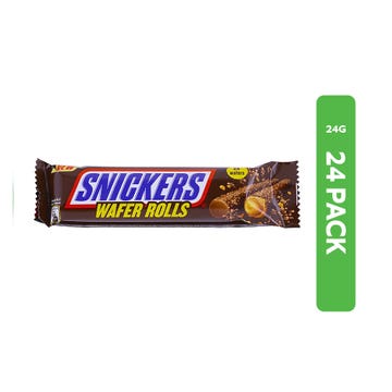 Snickers Peanut Wafer Rolls 24x24g