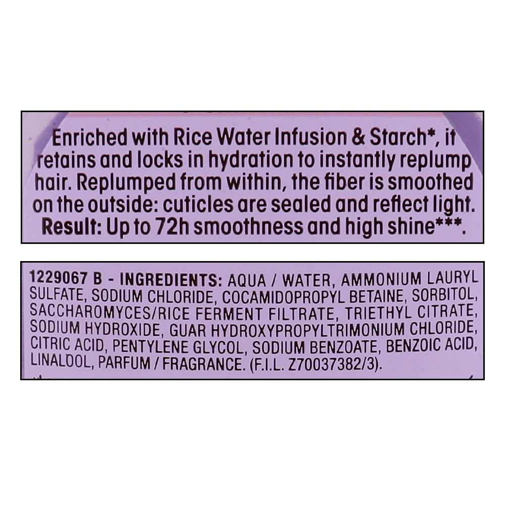 Garnier Ultra Doux Rice Water Infusion & Starch Shampoo 400ml right side image