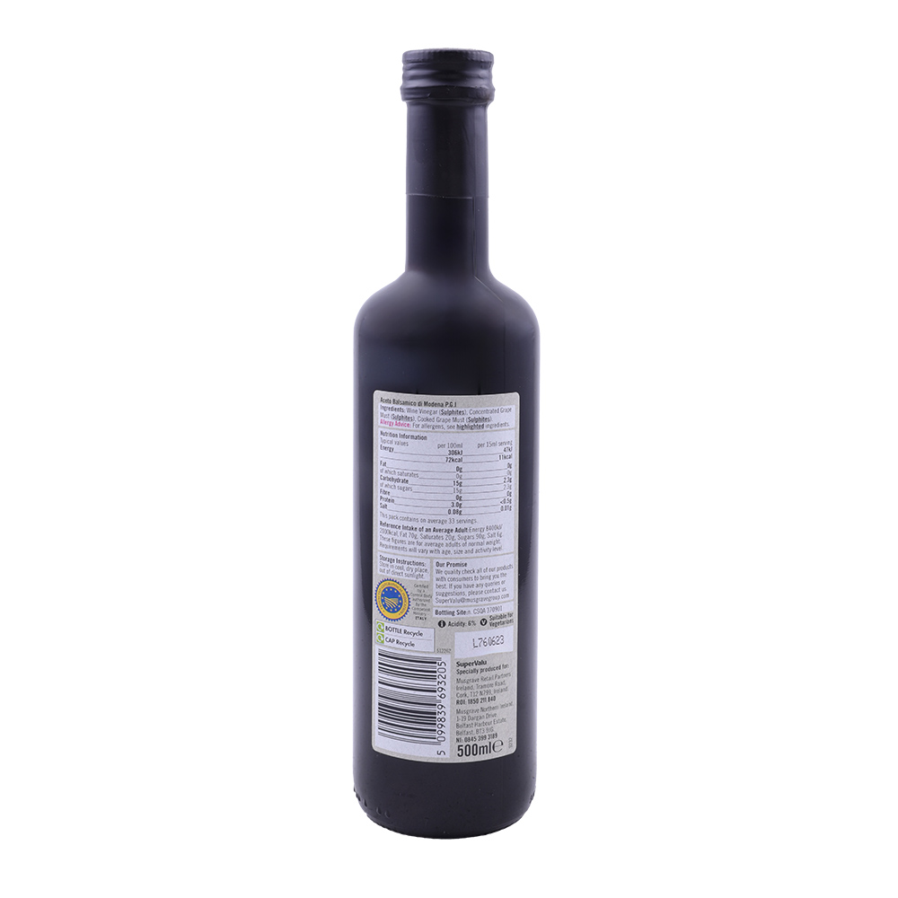 SuperValu Balsamic Vinegar Of Modena 500ml back image